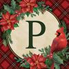 Holiday Home "P" with Cardinal Square Drink Coaster Set/4 *WHILE SUPPLIES LAST*