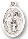 Holy Family 1" Oxidized Medal