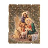 Holy Family 11.25" x 14" Wooden Wall Plaque