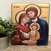 Holy Family 13" Orthodox Icon with Wood Back - 124612
