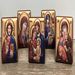 Holy Family 2.5" Standing Orthodox Icon with Wood Back - 124610