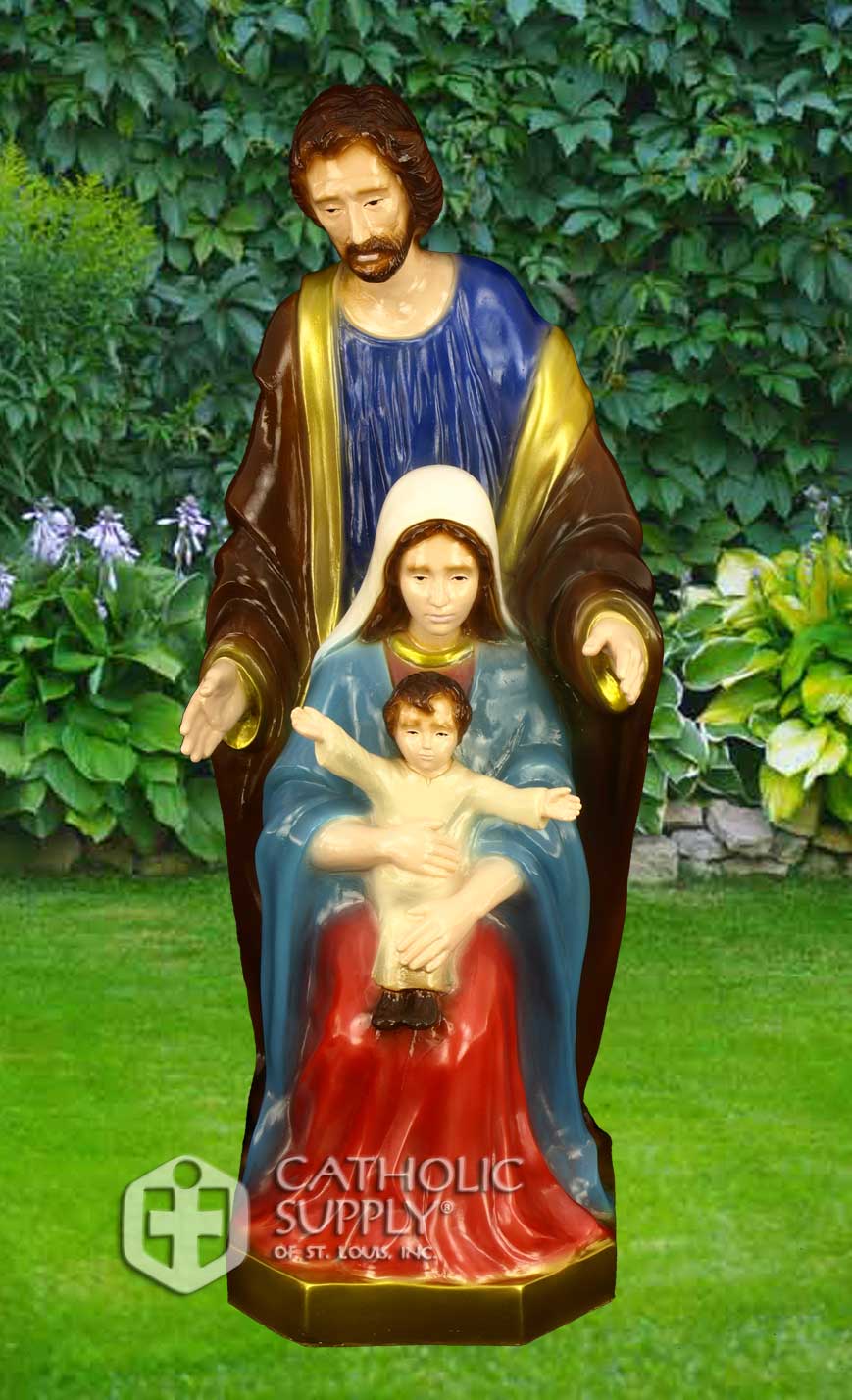 Holy Family Full Color Vinyl Indoor/Outdoor 24" Statue