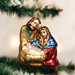 Holy Family Glass Ornament 