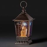 Holy Family LED Swirl Bronze Lantern