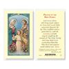 Holy Family Laminated Prayer Card
