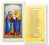 Holy Family Parents Creed Laminated Prayer Card