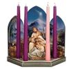 Holy Family Scene Advent Candle Holder