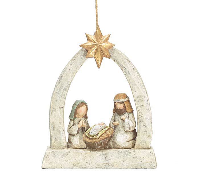Holy Family in Arch Ornament