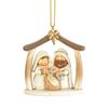 Holy Family in Creche Ornament