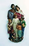 Holy Family with Children-3/4 Wall Relief