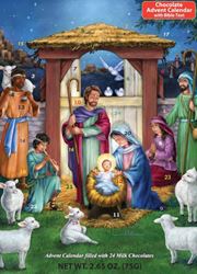 Holy Manger Chocolate Advent Calendar with bible text
