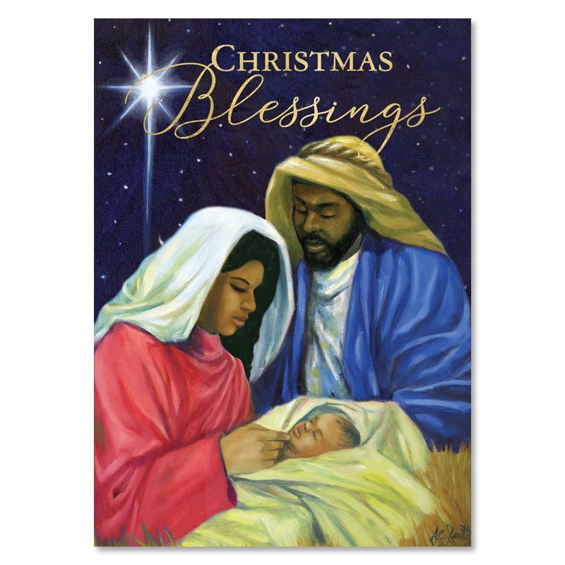 "Holy Night" Black Nativity African American Christmas Cards