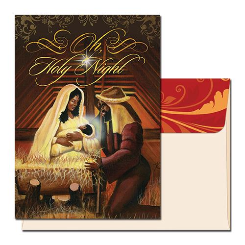 "Holy Night" Black Nativity African American Christmas Cards