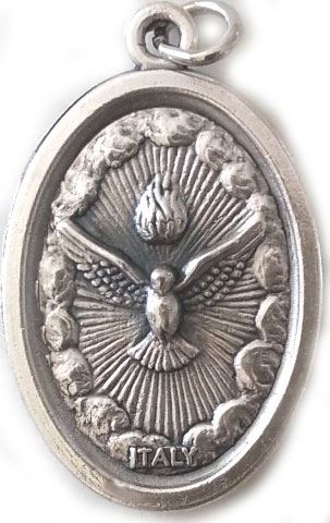 Holy Spirit 1" Oxidized Medal