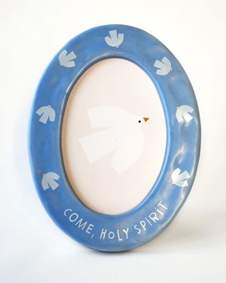 Holy Spirit Ceramic Picture Frame