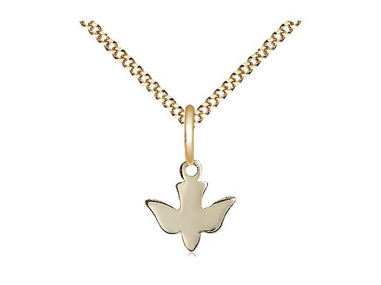 Holy Spirit Gold Filled Pendant on an 18" Chain