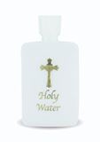 Plastic Holy Water Bottle With Gold Cross