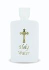 Plastic Holy Water Bottle With Gold Cross, 4 oz.