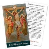 Holy Wounds Chaplet Laminated Prayer Card