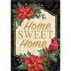 "Home Sweet Home" Poinsettias and Cardinal Garden Flag *WHILE SUPPLIES LAST*