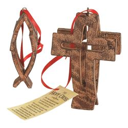 Hope Cross 3" Ornament