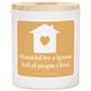 House Full Gold Jar Candle with Wood Lid