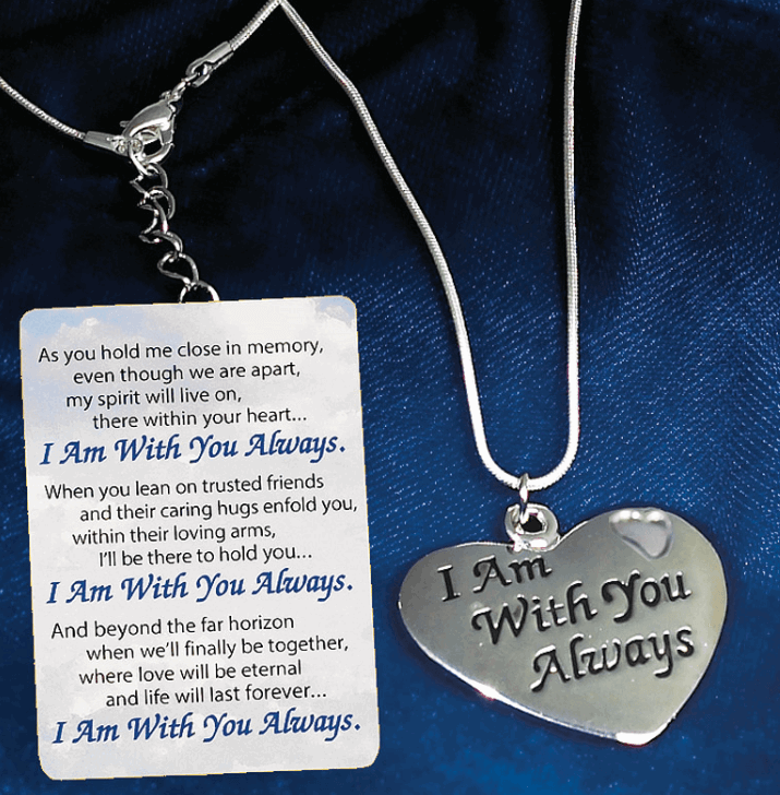I Am With You Always Necklace and Card