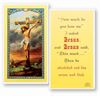 I Asked Jesus Laminated Prayer Card