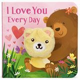 I Love You Every Day - Childrens Finger Puppet Board Book