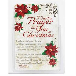 I Said a Prayer for you at Christmas Pocketcard