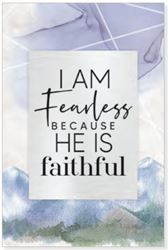 I am Fearless 6x9 Plaque