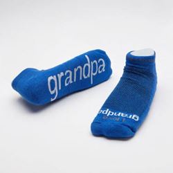 I love Grandpa  Royal Blue Socks
