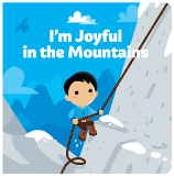Im Joyful in the Mountains Board Book