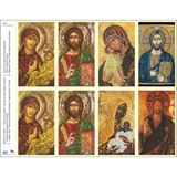 Icon Assortment Print Your Own Prayer Cards - 12 Sheet Pack