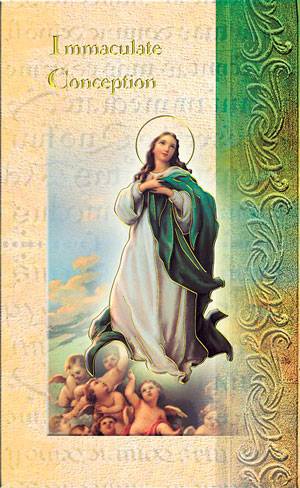 Immaculate Conception Biography Card