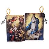 Immaculate Conception / Holy Family Icon Tapestry Rosary Pouch