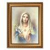 Immaculate Heart of Mary 12" x 16" Walnut Finish Framed Print