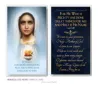 Immaculate Heart of Mary 2.5" x 4.5" Laminated Prayer Card