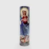 Immaculate Heart of Mary 8" Flickering LED Flameless Prayer Candle with Timer