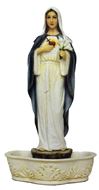 Immaculate Heart of Mary Holy Water Font, Full Color