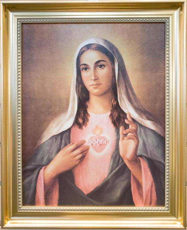 Immaculate Heart of Mary (LaFuente) 11 x 14 Gold Framed Print