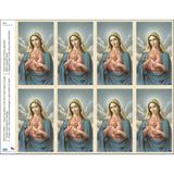 Immaculate Heart of Mary Print Your Own Prayer Cards - 12 Sheet