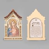 Immaculate Heart of Mary 6.25" Tabletop Shrine Plaque