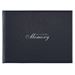 In Loving Memory Navy Faux Leather Medium Guest Book