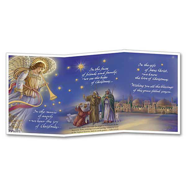 In The Music Of Angels Boxed Trifold Christmas Cards