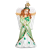 Irish Angel Glass Ornament 