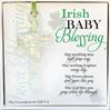 Irish Baby Blessing 4" Handmade Glass Cross