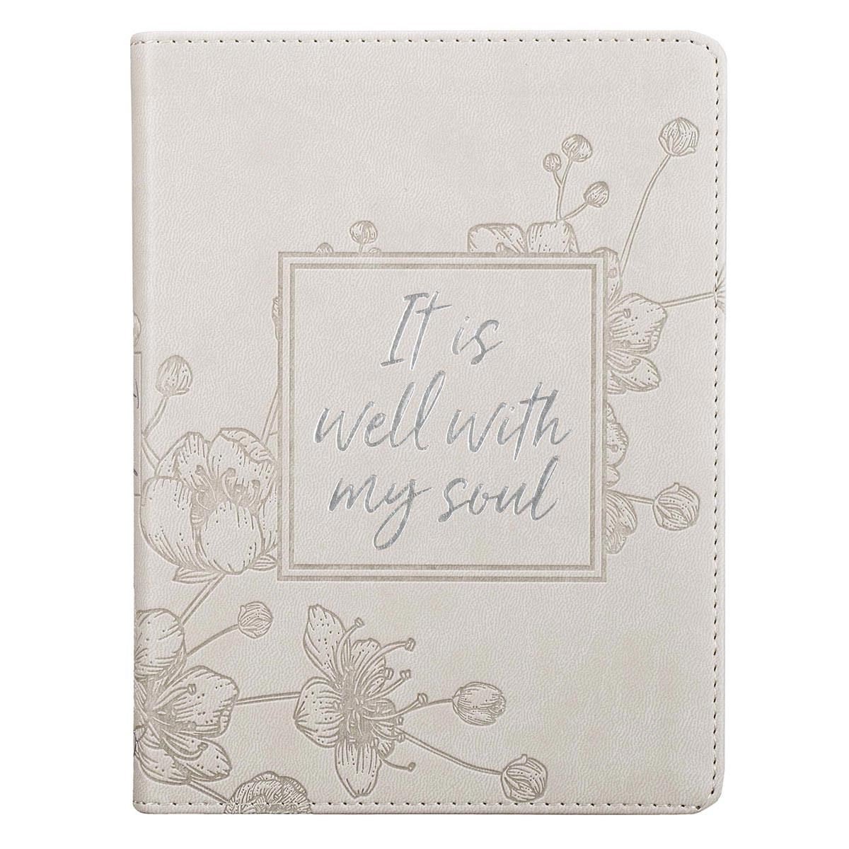 It Is Well With My Soul Faux Leather Journal