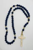 Italian Blue Wood Rosary
