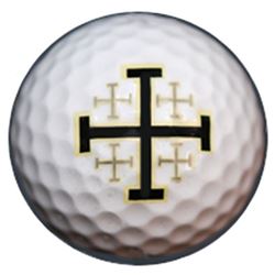 Jerusalem Cross Golf Balls, Sleeve of 3
